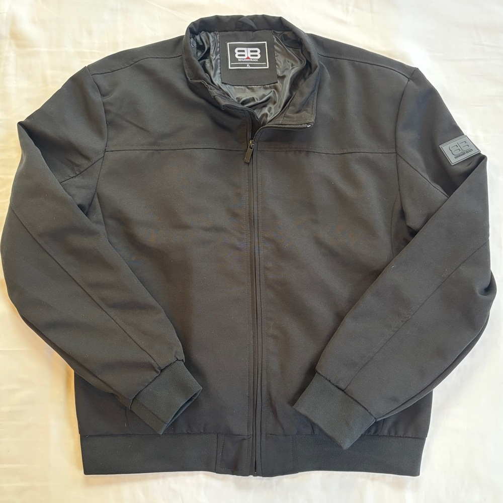 Benjamin Black Men's Full-Zip Bomber Jacket - Size XL